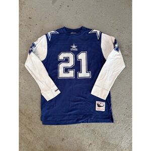 Vintage Mitchell & Ness Deion Sanders Dallas Cowboys 21 Throwback Jersey XL Navy